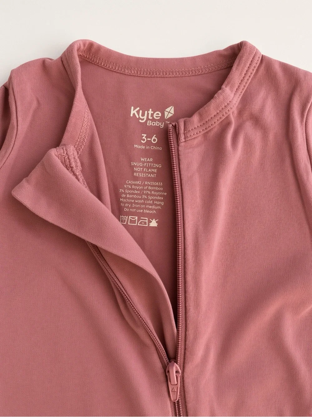 Kyte BABY Girls' Dusty Rose Zip Romper Jacket